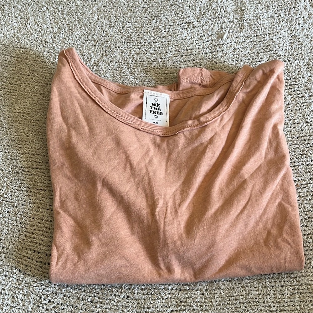 We The Free Peach Crop Top